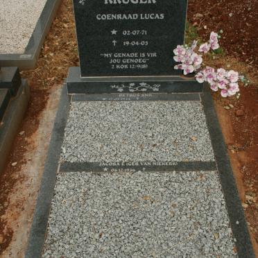 KRUGER Petrus 1934- &amp; Jacoba E. VAN NIEKERK 1936- :: KRUGER Coenraad Lucas 1971-2005 :: KRUGER Petrus 1968-