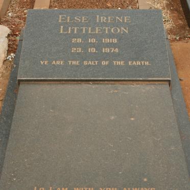 LITTLETON Else Irene 1918-1974