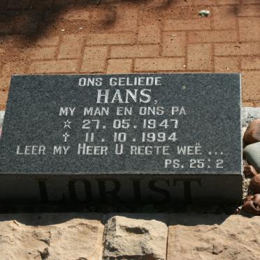 LORIST Hans 1947-1994