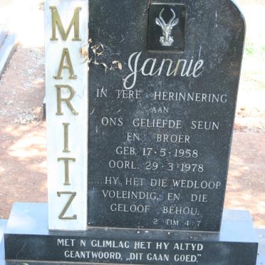 MARITZ Jannie 1958-1978