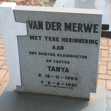 MERWE Tanya, van der 1980-1991