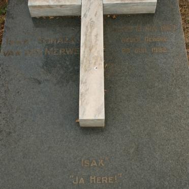 MERWE Isak Schalk, van der 1982-1987