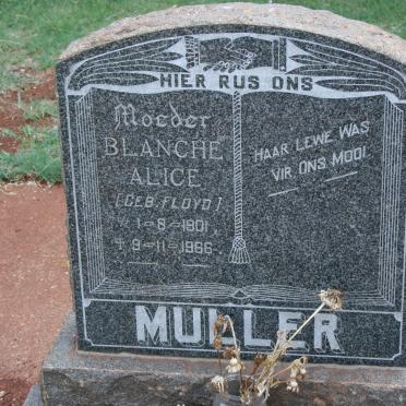 MULLER Blanche Alice FLOYD 1901-1966