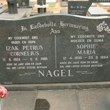 NAGEL Izak Petrus Cornelius 1924-2005 &amp; Sophie Maria 1930-1984