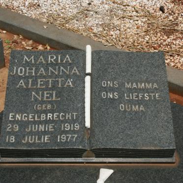 NEL Maria Johanna Aletta nee ENGELBRECHT 1919-1977