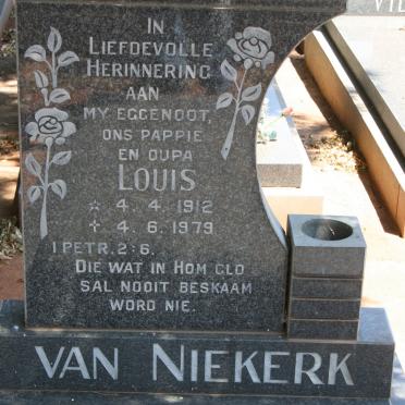 NIEKERK Louis, van 1912-1979