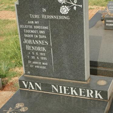 NIEKERK Johannes Hendrik, van 1913-1995