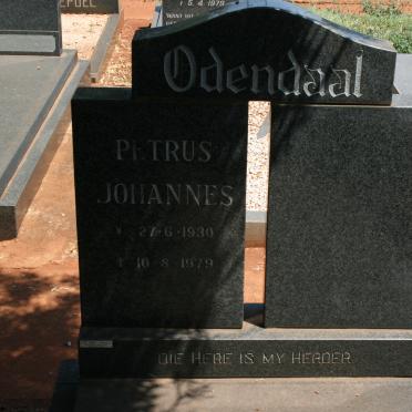 ODENDAAL Petrus Johannes 1930-1979