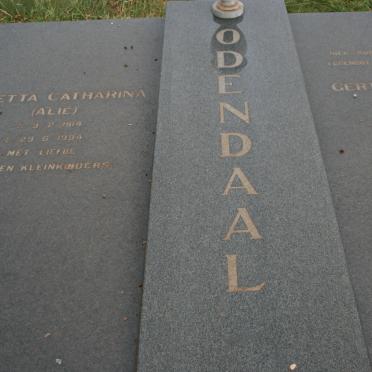 ODENDAAL Gert Petrus 1912-1989 &amp; Aletta Catharina 1914-1994