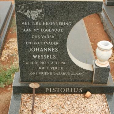 PISTORIUS Johannes Wessels 1910-1986