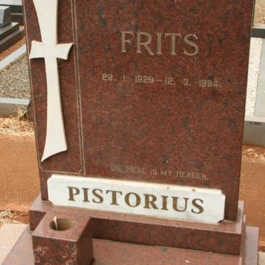 PISTORIUS Frits 1929-1984