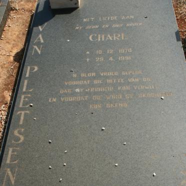 PLETSEN Charl, van 1970-1991