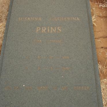 PRINS Susanna Katharina 1910-1988