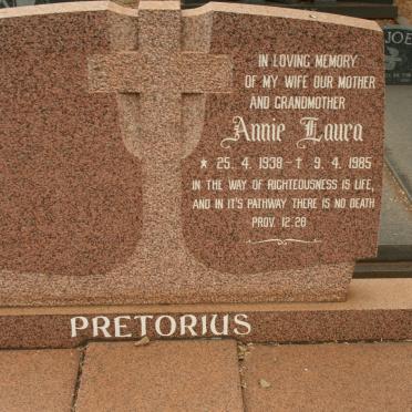 PRETORIUS Annie Laura 1938-1985