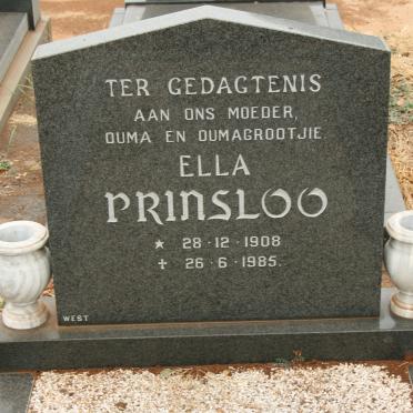 PRINSLOO Ella 1908-1985