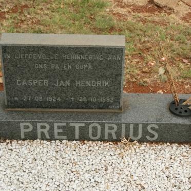 PRETORIUS Casper Jan Hendrik 1924-1992