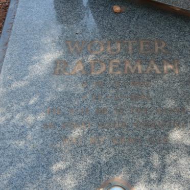 RADEMAN Wouter 1968-1992