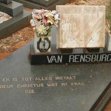RENSBURG Boer, van 1914-1985