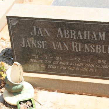 RENSBURG Jan Abraham, Janse van 1914-1982