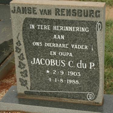 RENSBURG Jacobus C. du P., Janse van 1903-1988