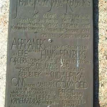 RENSBURG Johannes Frederick, Janse van 1898-1966_3