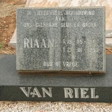 RIEL Riaan, van 1967-1993