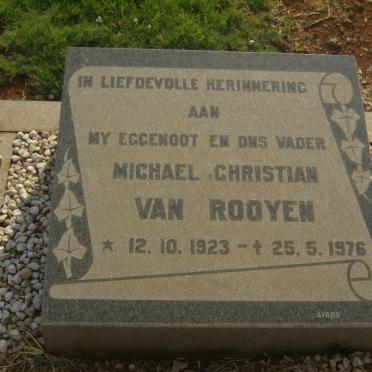 ROOYEN Michael Christian, van 1923-1976