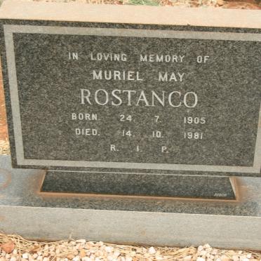 ROSTANCO Muriel May 1905-1981