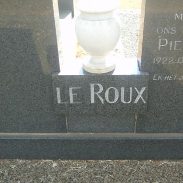 ROUX Pieter Paul, le 1922-1976