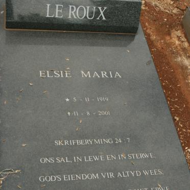 ROUX Elsie Maria, le 1919-2001