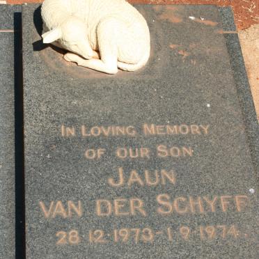 SCHYFF Jaun, van der 1973-1974