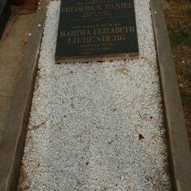 TOIT Frederick Daniel, du &amp; Martha Elizabeth Liebenberg VAN WYK 