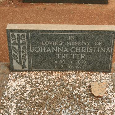 TRUTER Johanna Christina 1893-1972