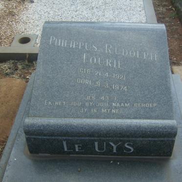 UYS Philippus Rudolph Fourie, le 1921-1974