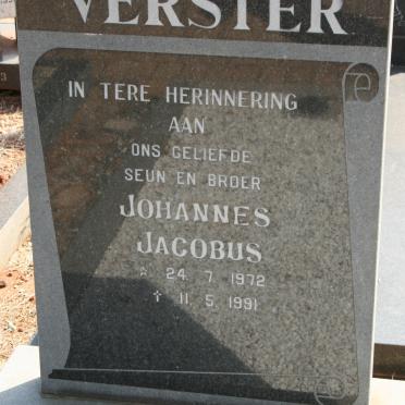 VERSTER Johannes Jacobus 1972-1991