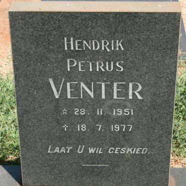 VENTER Hendrik Petrus 1951-1977