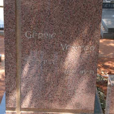 VENTER Gerrie 1907-19?0