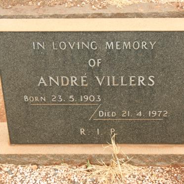 VILLERS Andre 1903-1972