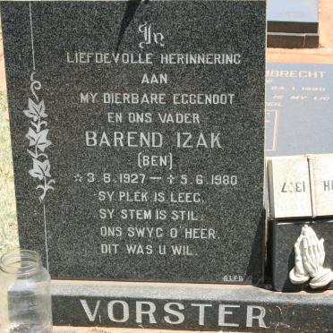 VORSTER Barend Izak 1927-1980