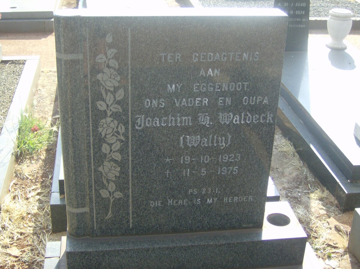 WALDECK Joachim H. 1923-1975