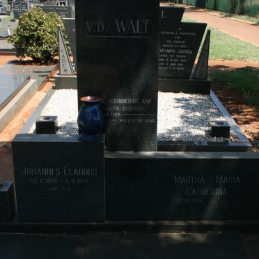 WALT Johannes Elardus, v.d. 1920-1978 &amp; Martha Maria Catherina 1924-