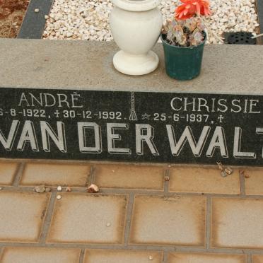 WALT André, van der 1922-1992 &amp; Chrissie 1937-