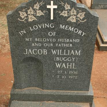 WAHL Jacob William 1936-1972