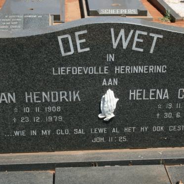 WET Jan Hendrik, de 1908-1979 &amp; Helena Claudina 1908-1978