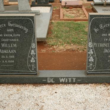 WITT Willem Adriaan, de 1912-1990 &amp; Petronella Wilhelmina Jacoba Devina 1914-1986