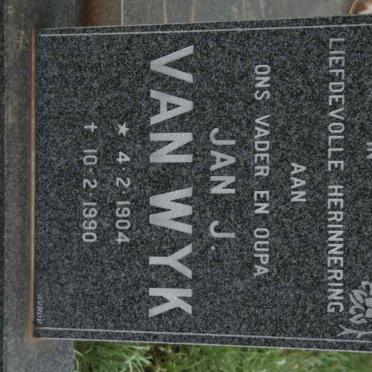 WYK Jan J., van 1904-1990