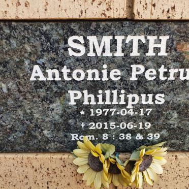 SMITH Antonie Petrus Phillipus 1977-2015