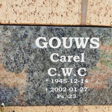 GOUWS Carel C.W.C. 1945-2002