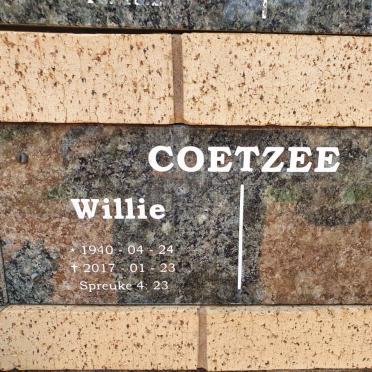 COETZEE Willie 1940-2017
