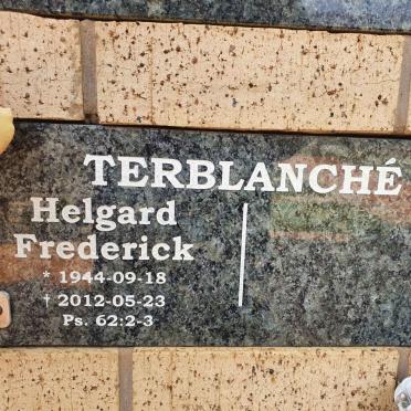 TERBLANCHE Helgard Frederick 1944-2012